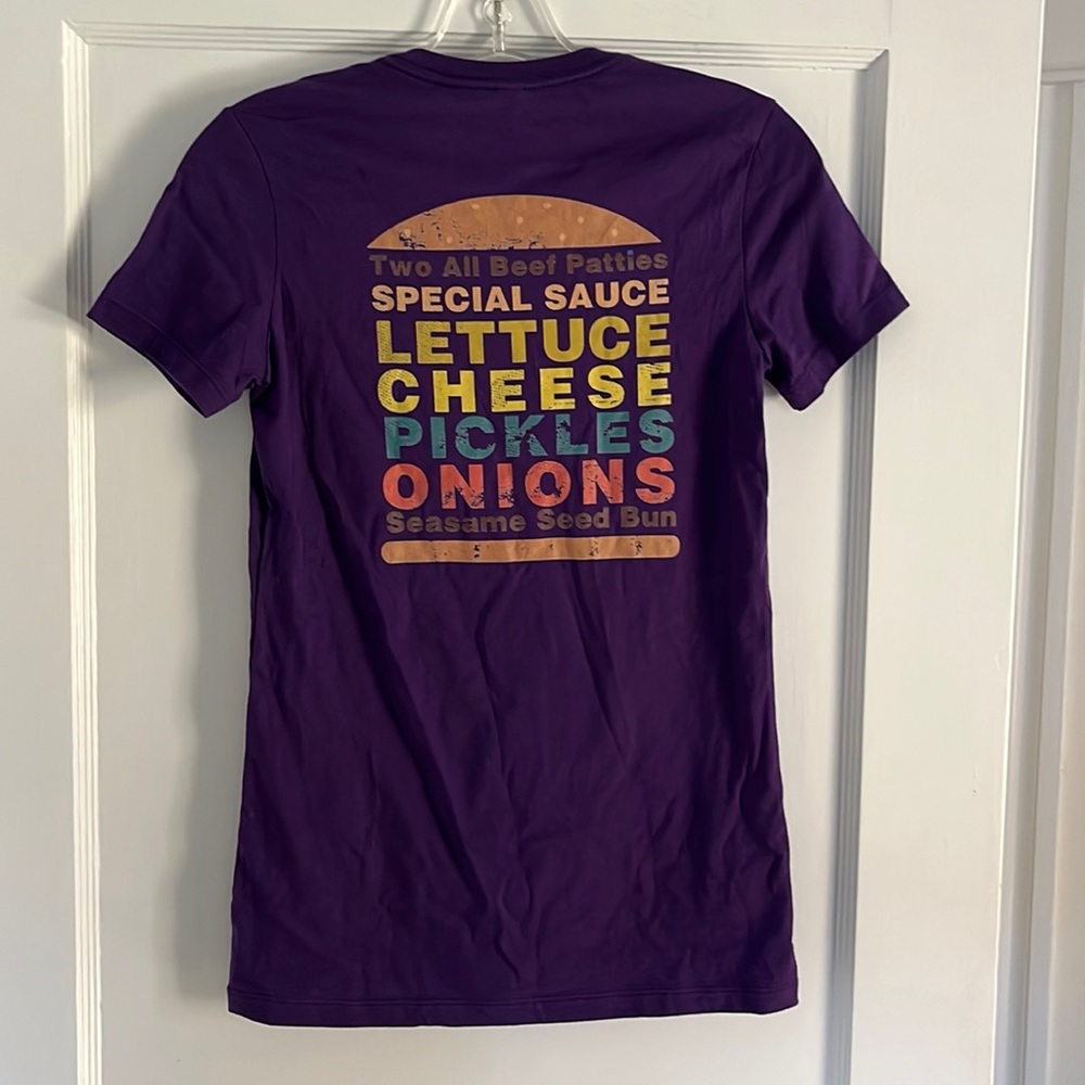 McDonald’s nostalgia-Fun t-shirt featuring Big Mac jingle. Women’s M. Brand new.